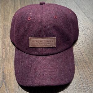 Vineyard Vines Burgundy Baseball Cap NWT